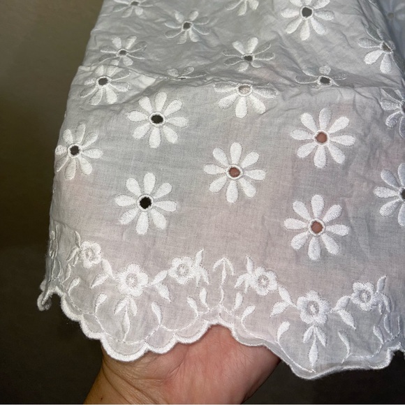 Caroline Constas | Wren Floral Embroidered Puff Sleeve Mini Dress Size: Small - Picture 6 of 9